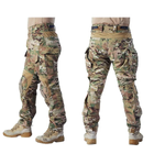 Військові тактичні штани Han Wild G3 з наколінниками бойові штани військові штани ВСУ Multicam мультикам M - зображення 2