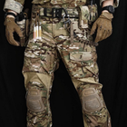 Військові тактичні штани Han Wild G3 з наколінниками бойові штани ВСУ Multicam мультикам XXL - зображення 8