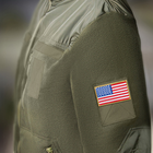 Набір шевронів 2 шт. на липучці Прапор США, вишитий патч нашивка 5х8 см - зображення 6