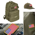 Набор шевронов 2 шт на липучке Флаг США, вышитый патч нашивка 5х8 см (800029787) TM IDEIA - изображение 13