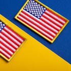 Набір шевронів 2 шт. на липучці Прапор США, вишитий патч нашивка 5х8 см - зображення 15