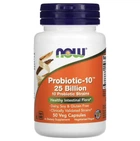 Пробіотики, NOW Foods, Probiotic-10, 25 млрд КУО, 50 вегетаріанських капсул