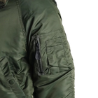 Олива летная куртка бомбер xl us n2b mil-tec basic - изображение 9