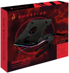 Podkładka do laptopa SureFire Portus X2 Multi-Function Foldable 17.3" Black/RGB (0023942488439) - obraz 4