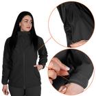 Жіноча куртка Stalker SoftShell Чорна (7442), S - изображение 3