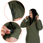 Жіноча куртка Stalker SoftShell Олива (7441), M - изображение 3