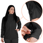 Жіноча куртка Stalker SoftShell Чорна (7442), XXXL - изображение 3