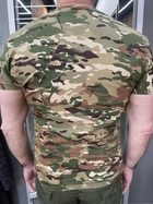 Футболка тактическая, Мультикам, размер M, хлопок (коттон), футболка армейская с коротким рукавом - изображение 4