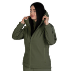 Жіноча куртка Stalker SoftShell Олива (7441), S - изображение 1