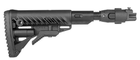 Приклад FAB M4 с амортизатором для AK 47, полимер, черный - изображение 6