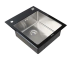 Кухонная мойка Platinum HANDMADE BLACK GLASS (SP000034803)