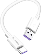 Kabel ColorWay USB Type-C (Fast Charging) 5.0A 1 m White (CW-CBUC019-WH) - obraz 1