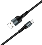 Kabel ColorWay USB MicroUSB 2.4A 1 m Black (CW-CBUM045-BK) - obraz 3