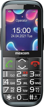 Telefon stacjonarny Maxcom MM724 Black (5908235976761) - obraz 3