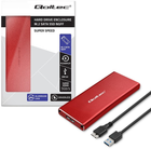 Kieszeń zewnętrzna Qoltec M.2 SSD SATA USB 3.0 2TB Red (5901878518312) - obraz 6