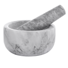 Ступка Duka Marble мармурова світла-сіра 11.8 x 6.2 см (5904422203399) - зображення 1