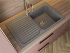 Кухонна мийка Miraggio ORLEAN 861х496 мм сіра 0000034