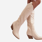 Жіночі чоботи Kaspella 40 Світло-бежеві (5905677964066) - зображення 4