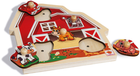 Puzzle drewniane Simba Farm ze dźwiękiem 25 x 25 cm 6 elementów (4003046004632) - obraz 3