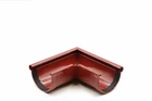 Угол желоба RainWay наружный 90° 90 мм Красный, RAL 3004