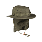 Панама Sturm Mil-Tec British Boonie Hat with Neck Flap R/S Olive XL (12326101) - зображення 6