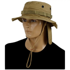 Панама Sturm Mil-Tec British Boonie Hat with Neck Flap R/S Coyote S (12326105) - зображення 3