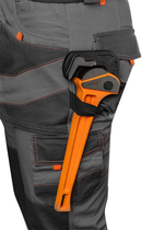 Штани робочі NEO Tools Cotton Slim 81-325 L Сірі (5907558453157) - зображення 3