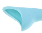 Портативный писсуар силиконовый с чехлом голубой - изображение 3