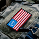 Набір шевронів на липучці IDEIA Прапор США 5 х 8 см 2 шт Червоний (4820227287222) - зображення 2