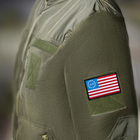 Набір шевронів на липучці IDEIA Прапор США 5 х 8 см 2 шт Червоний (4820227287222) - зображення 3