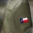 Набір шевронів на липучці IDEIA Прапор Штату США Техас 5 х 8 см 2 шт Синій (4820227287086) - зображення 4