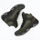 Кожаные демисезонные ботинки OKSY TACTICAL Оlive арт. 070112-cordura 45 размер - изображение 8