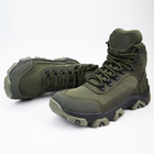 Кожаные демисезонные ботинки OKSY TACTICAL Оlive арт. 070112-cordura 42 размер - изображение 3