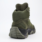 Кожаные летние ботинки OKSY TACTICAL Оlive 44 размер арт. 070112-setka - изображение 6