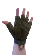 Перчатки тактичні KOMBAT UK Alpha Fingerless Tactical Gloves L 5060545657591 - зображення 7