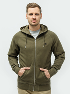 Bluza męska rozpinana streetwear z kapturem Timberland TB0A2BNB M Khaki (194116666448) - obraz 1