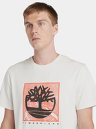 T-shirt męski bawełniany Timberland TB0A5UDB M Biały (194903976675) - obraz 4