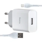 СЗУ Hoco C81A Asombroso single port charger (Lightning) (EU) White