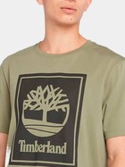 T-shirt męski bawełniany Timberland TB0A5WQQ XL Khaki (194902955893) - obraz 3