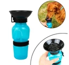 Поилка для собак дорожная на 0.5 л мягкая и компактная Aqua Dog EL 1066 Голубая
