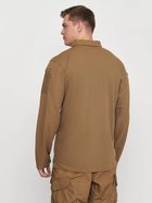 Футболка Поло тактична з довгим рукавом Tactical Long Sleeve Polo Shirt Quick Dry 3XL DARK COYOTE - зображення 4