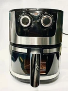 Фритюрниця з таймером Rainberg RB-2269 на 8 л безмасляна аерофритюрниця 4200W Чорний
