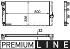 Радиатор охлаждения двигателя F01/F02/F03/F04, MAHLE/KNECHT (CR1147000P)