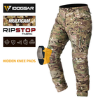 Тактические штаны мультикам спецназа ВСУ с эластичными вставками Idogear UFS G4 Multicam и наколенниками р.XL - изображение 1