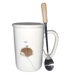 Кружка з кришкою і ложкою Great Coffee Лавлі 350 мл (53001)