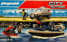 Набір поліцейського транспорту Playmobil City Action Поліцейська машина + Поліцейський човен + Гідроскутер 110 деталей (4008789715708) - зображення 1