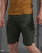 Тактичні чоловічі шорти з подовженими колінами L олива (87460) - зображення 3