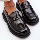 Loafersy damskie lakierowane Keelana 39 Czarne (5905677167610) - obraz 7
