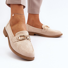 Loafersy damskie Misal 40 Beżowe (5905677080759) - obraz 2