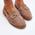 Loafersy damskie Misal 40 Jasnobeżowe (5905677080575) - obraz 6